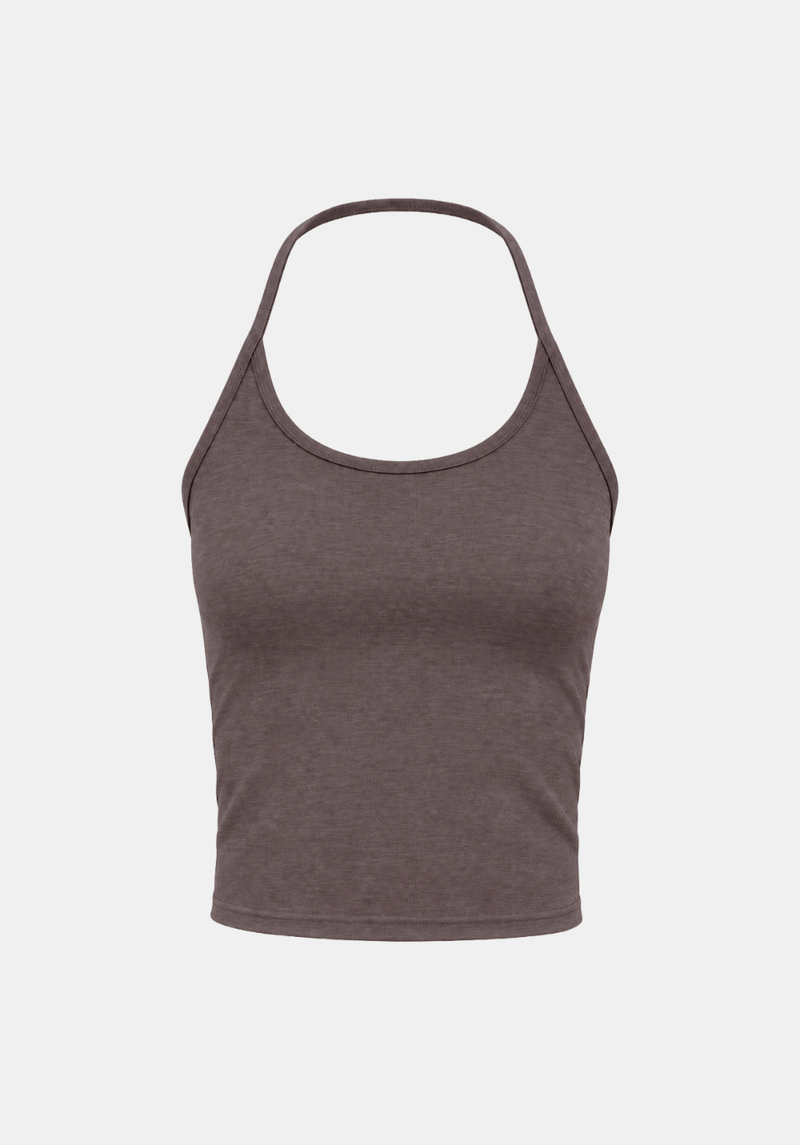 Luna Slim Halter Sleeveless Top