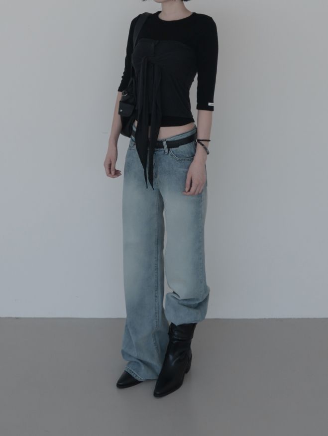 Loen Straight Low Denim