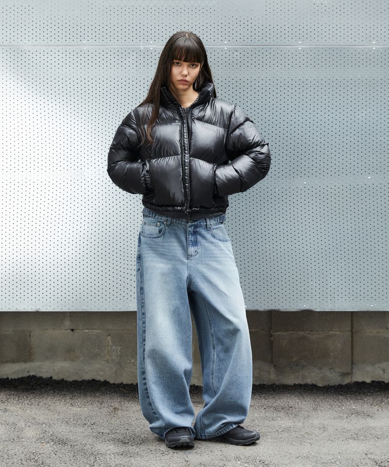 BASIC WARM BALL PADDING JACKET_GLOSSY BLACK