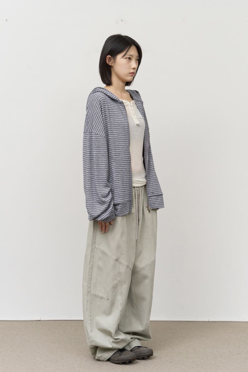 Eha Striped Zip hoodie