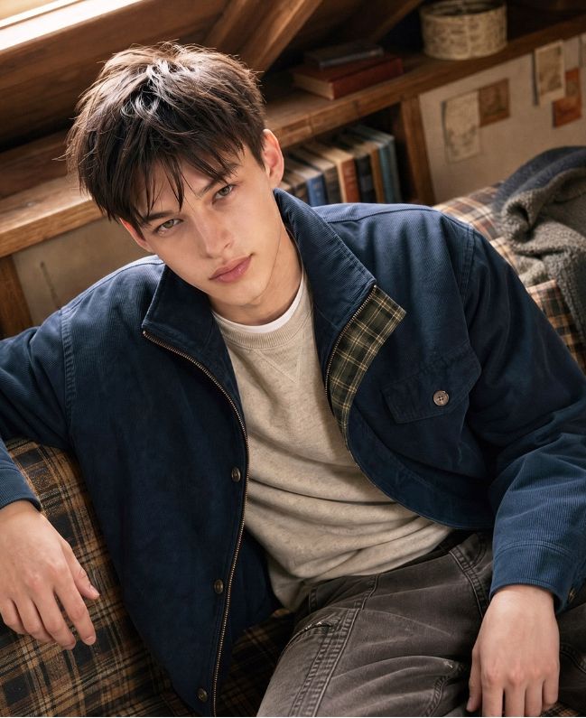 26FW★ Duff Corduroy Neck-Up Jacket