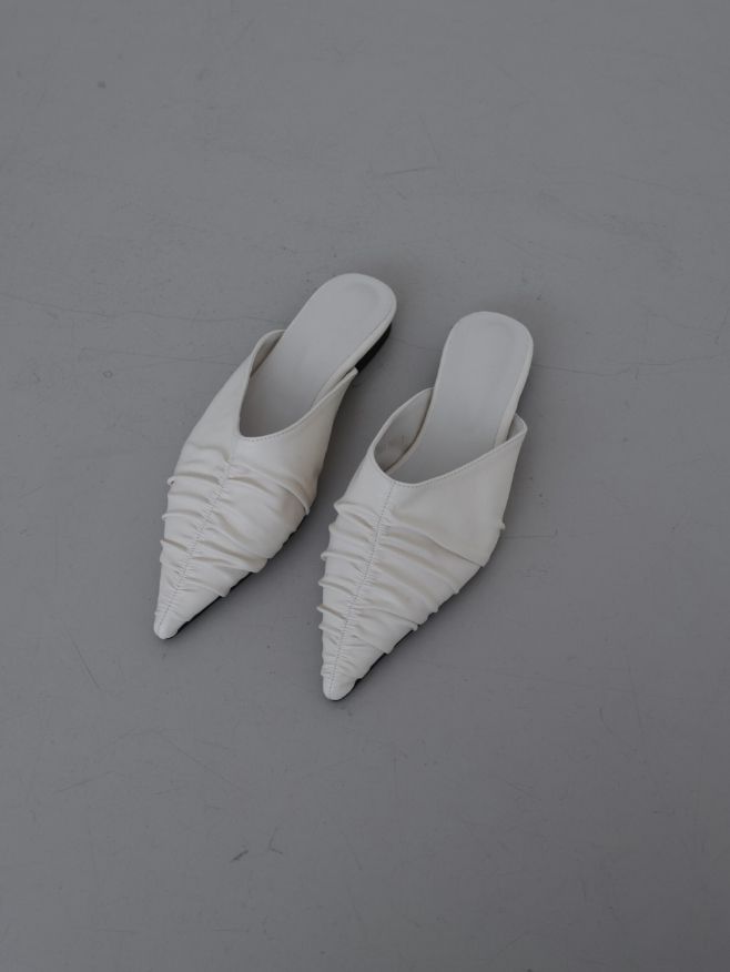 1220 Shirred Stiletto Mule (1cm)