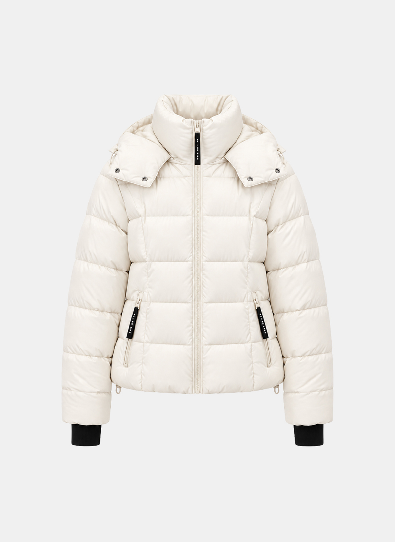 Monica High-Neck Hood Puffer Jacket