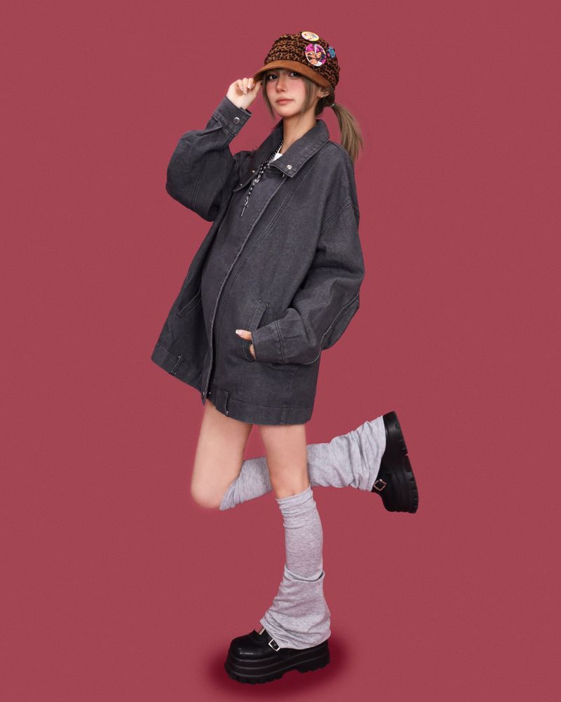レオパード ヘッドスカーフ キャップ (2color)