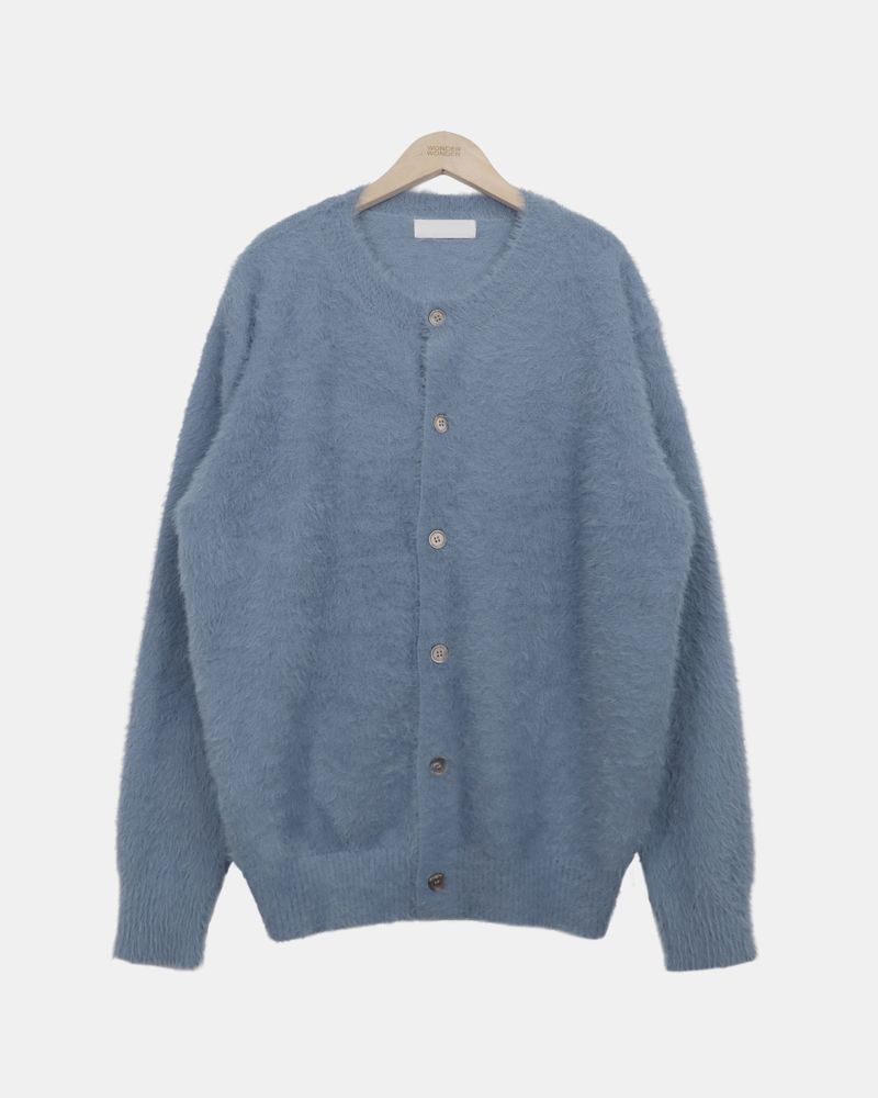 Muno Angora Round-Neck Cardigan