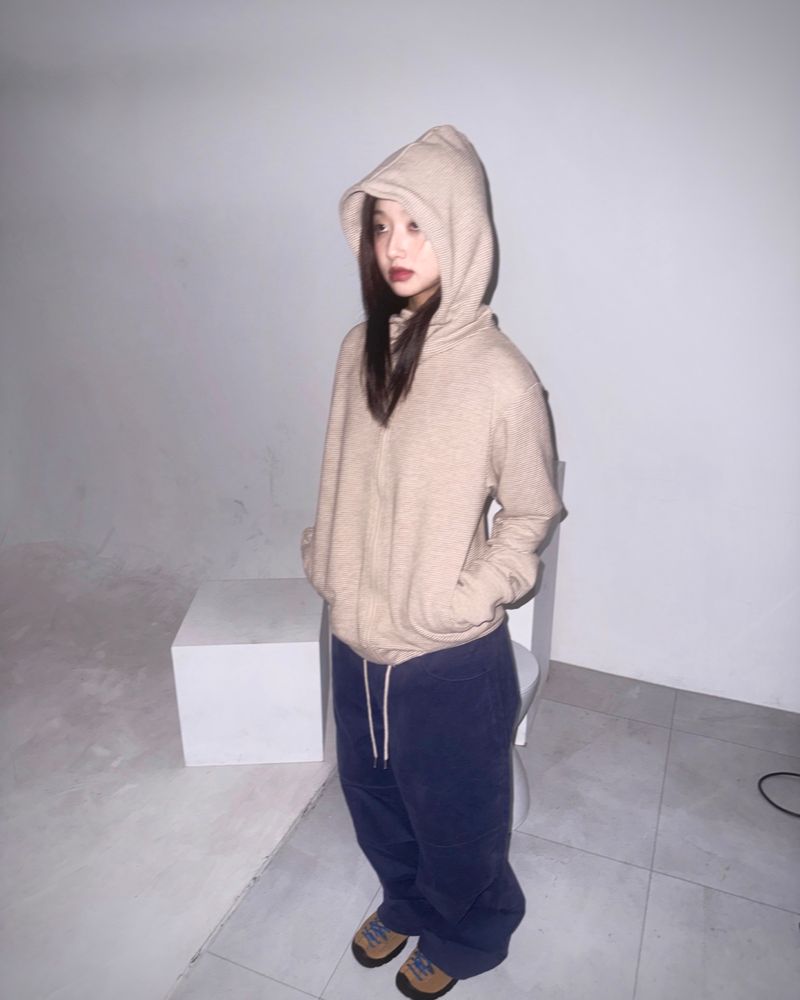 (2color) Utility Pocket Peach Wide Pants