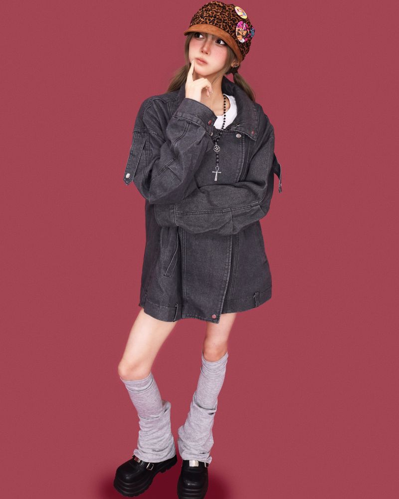 Ooki washing box denim jacket