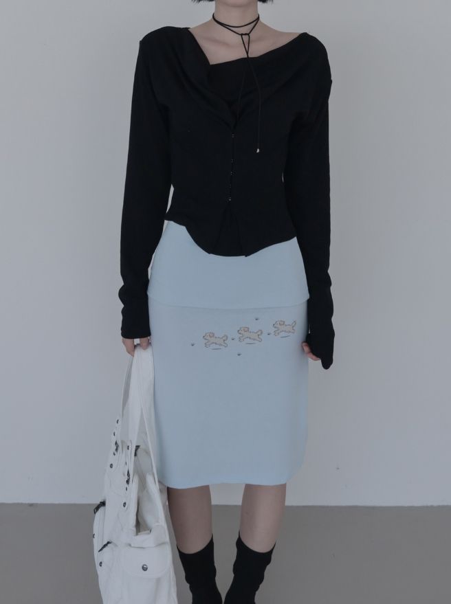 Pouch Midi Skirt