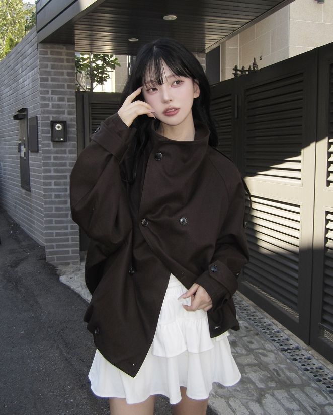 Leev Corduroy Tiered Mini Skirt