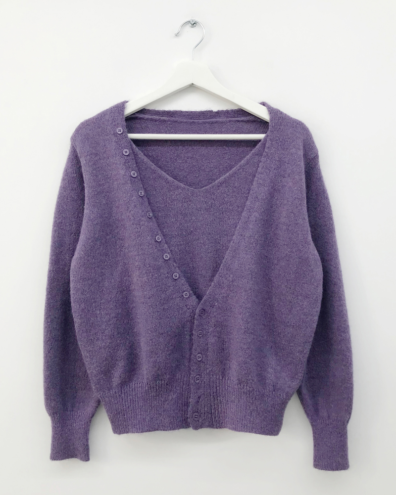 Tot Double V-Button Knit (4color)