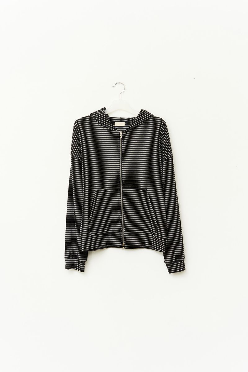 Eha Striped Zip hoodie