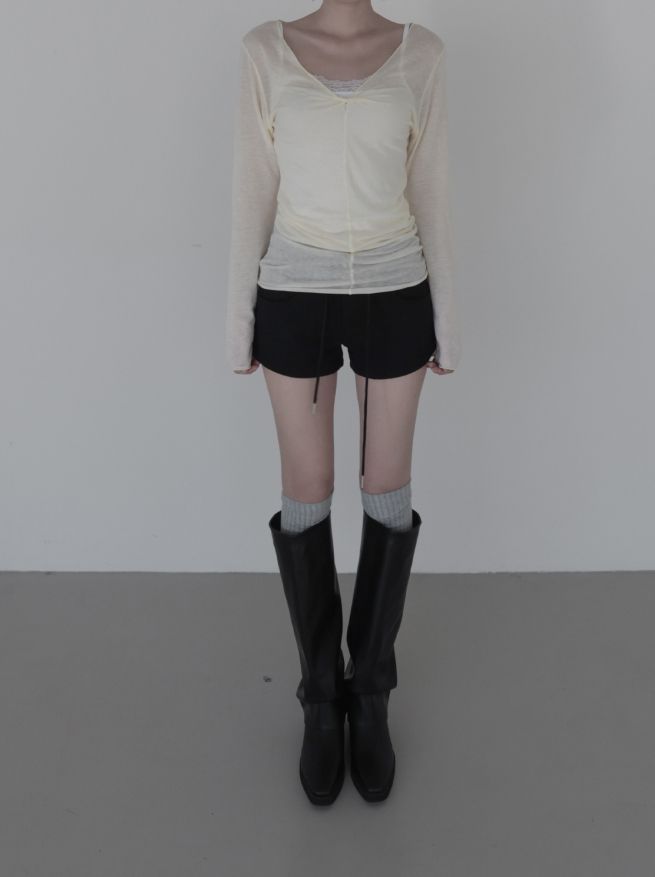 Nuel Twisted Long Sleeve Tee