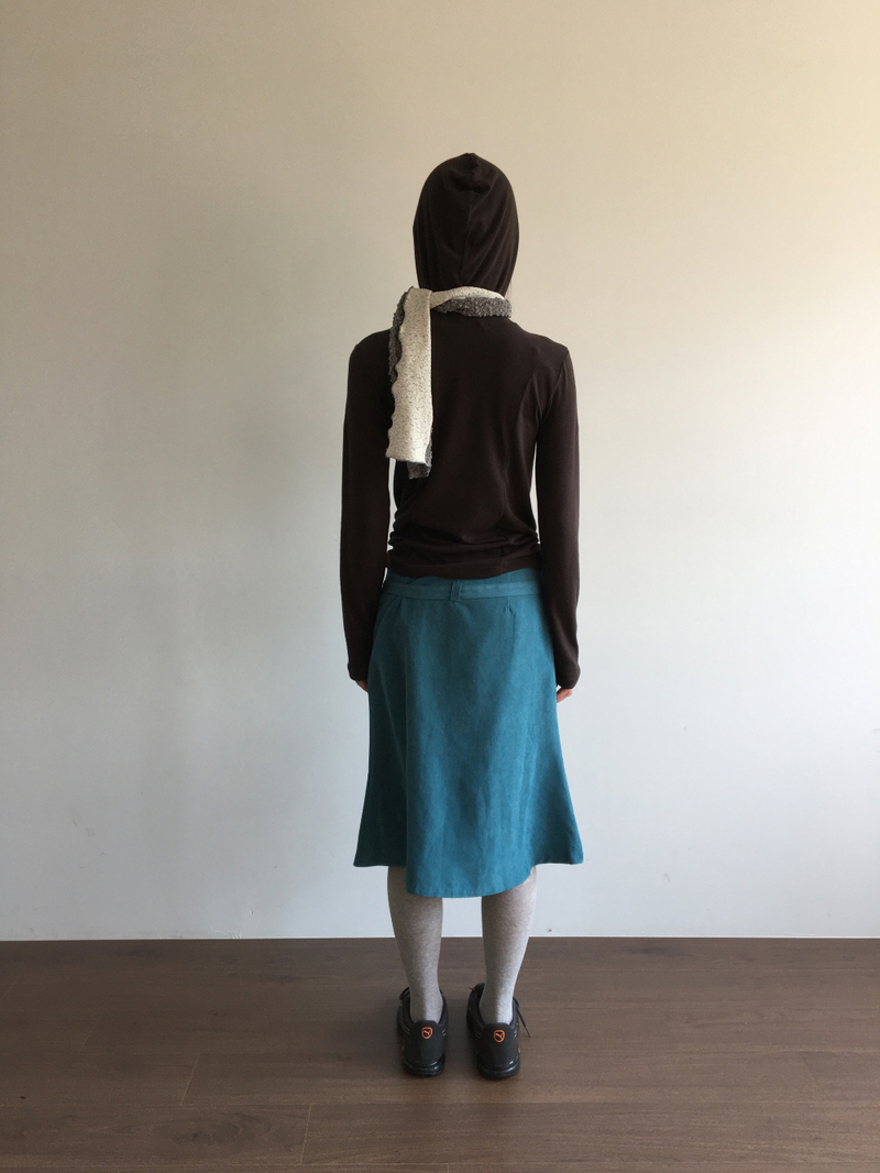 Low-tie midi skirt (2color)