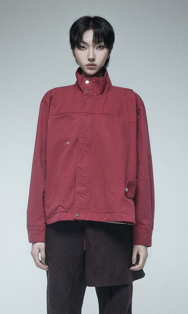 Drapoed Field Jacket Washed Red
