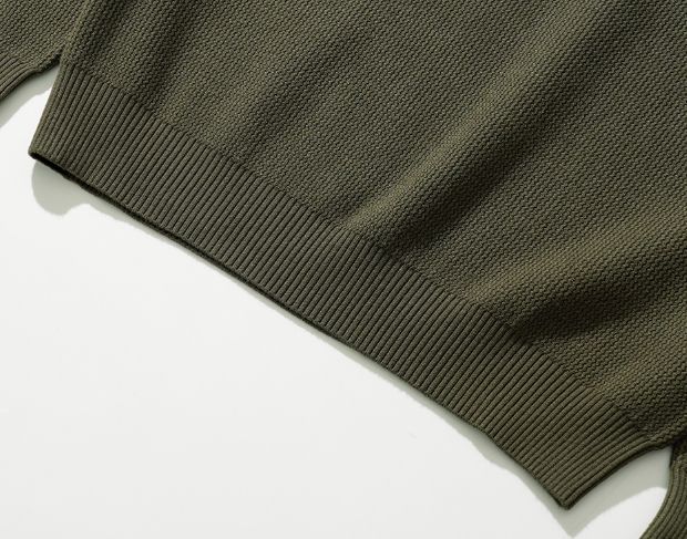 26FW★ ウェーブ レギュラー ヘンリーネック ニット