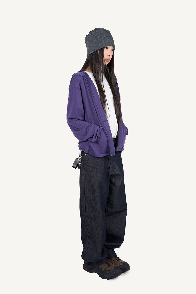 Net Barrel Denim Pants