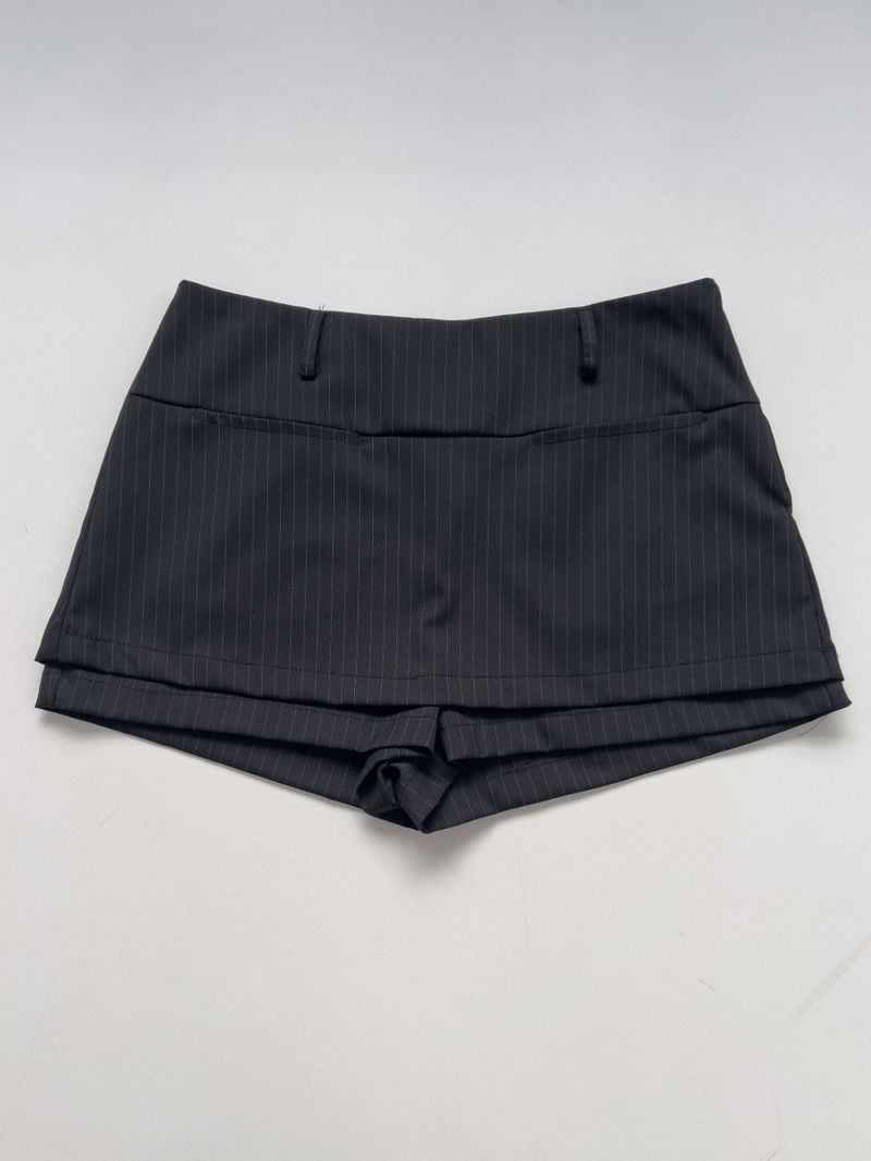 Milo Striped Layered Skirt Pants