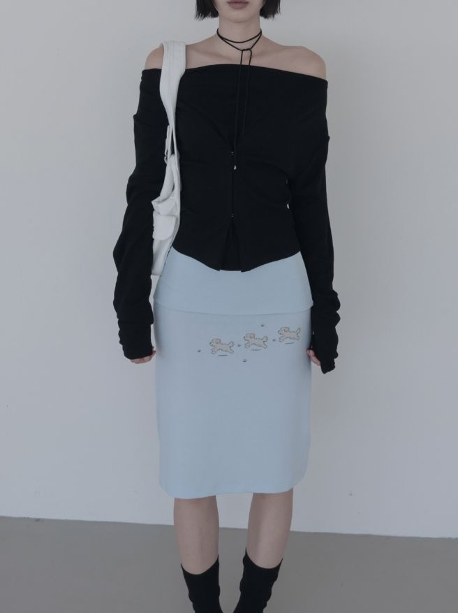 Pouch Midi Skirt