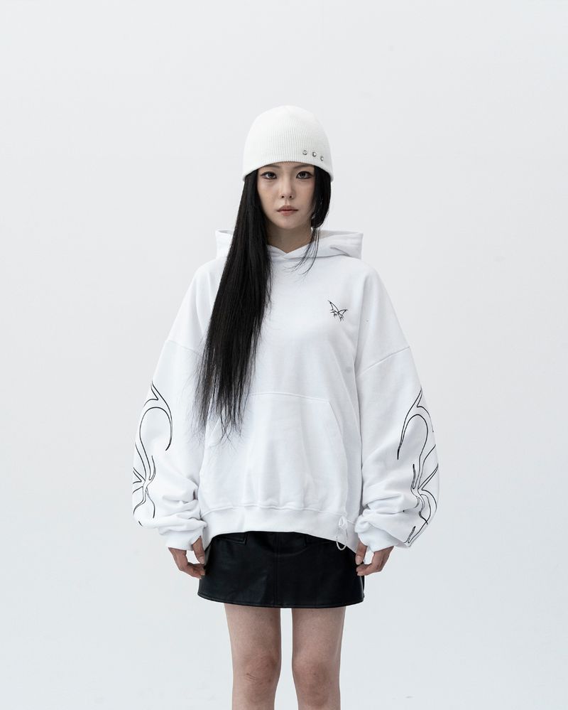 YOURNUS（ユアナス）の「26FW★トライバルクロップオーバーフーディー（トップス）」