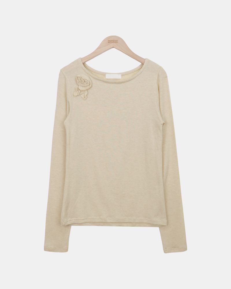 Kool Flower Wool Long-Sleeve T-Shirt