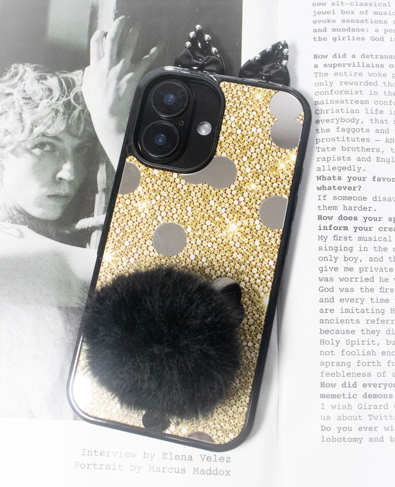 Naughty Kitty Case (Spangle)