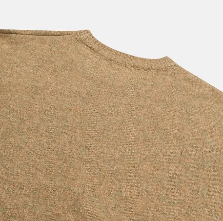 Daol Line Washable Semi-Crop Round Knit