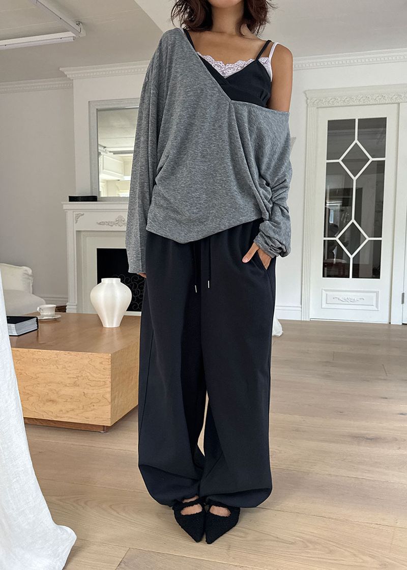 WIDE BALLOON SWEAT PANTS (6color)