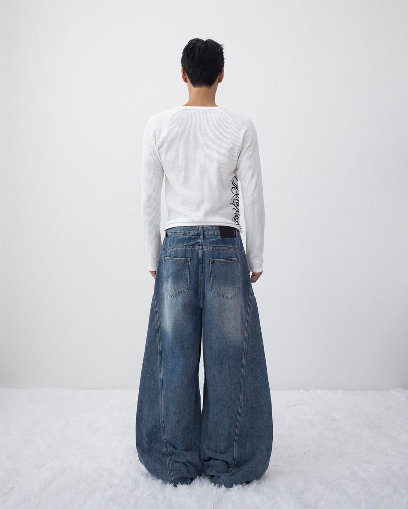 26FW★セクションカーブドワイドデニム