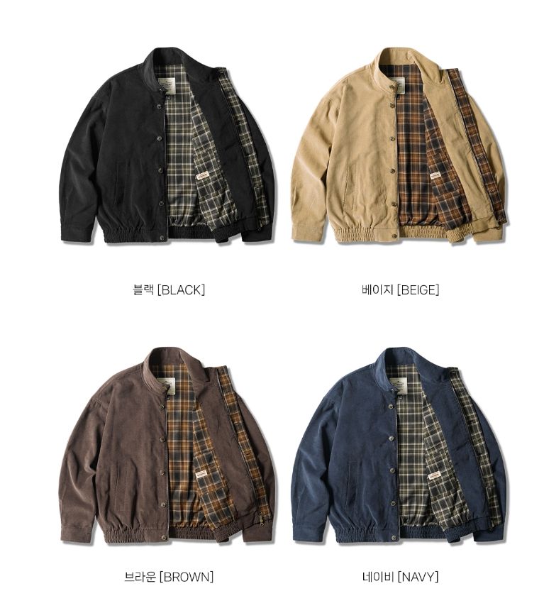 26FW★ Duff Corduroy Neck-Up Jacket