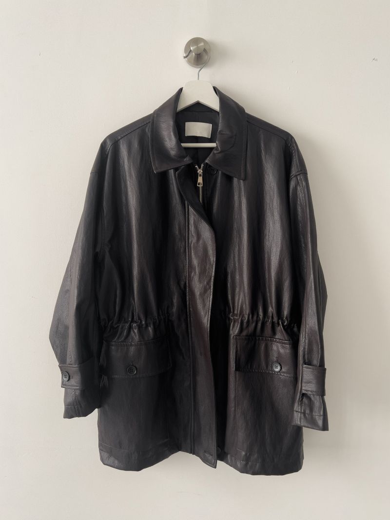 Eleanor Leather Safari Half Jacket
