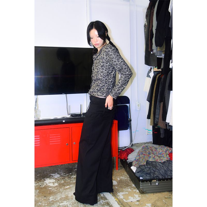 DOUBLE-WAIST TAILORED TROUSERS