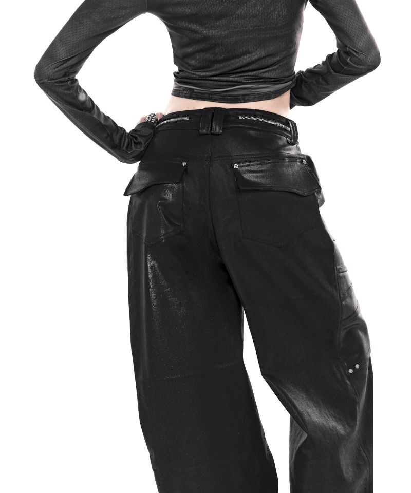 GLOW DENIM WIDE PANTS