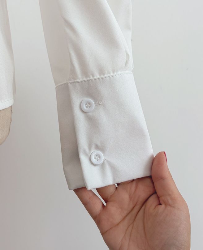 Bitten Balloon Sleeve Shirt Blouse