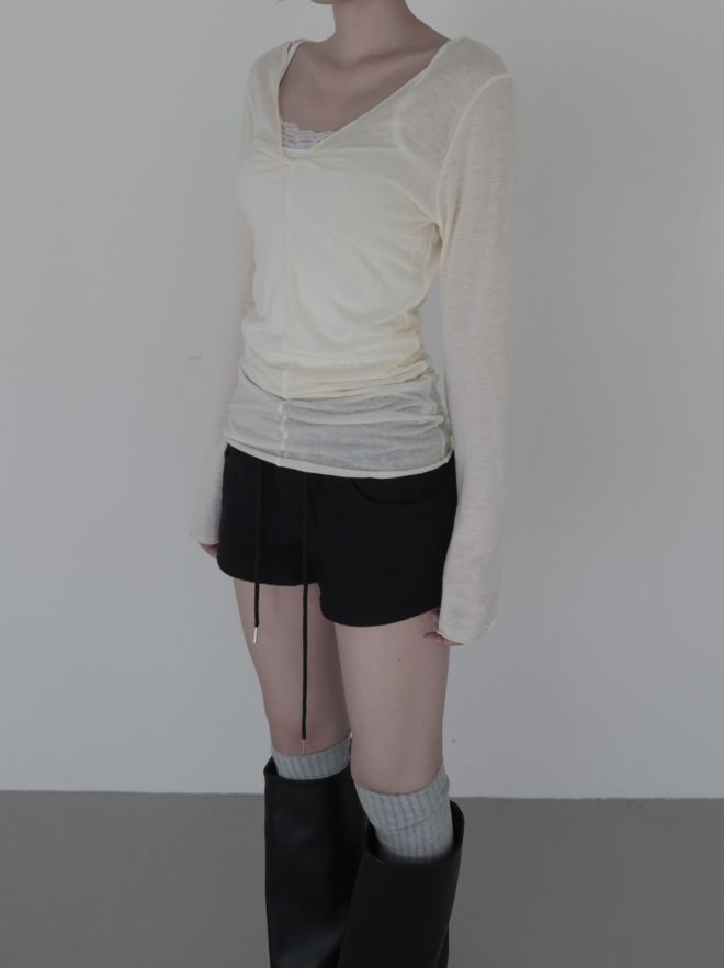 Nuel Twisted Long Sleeve Tee