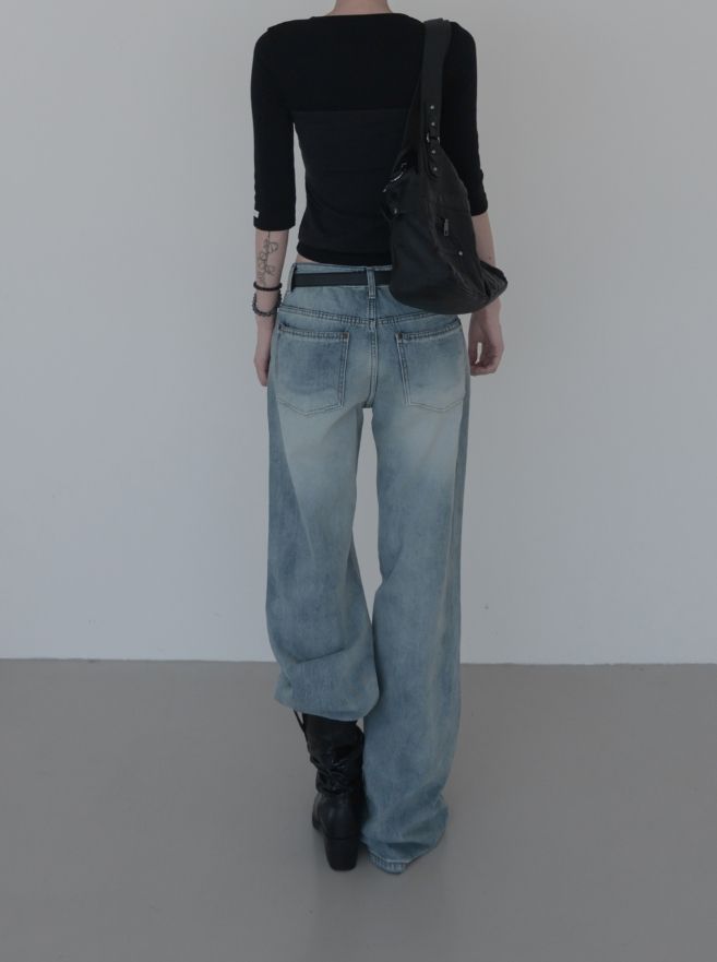 Loen Straight Low Denim