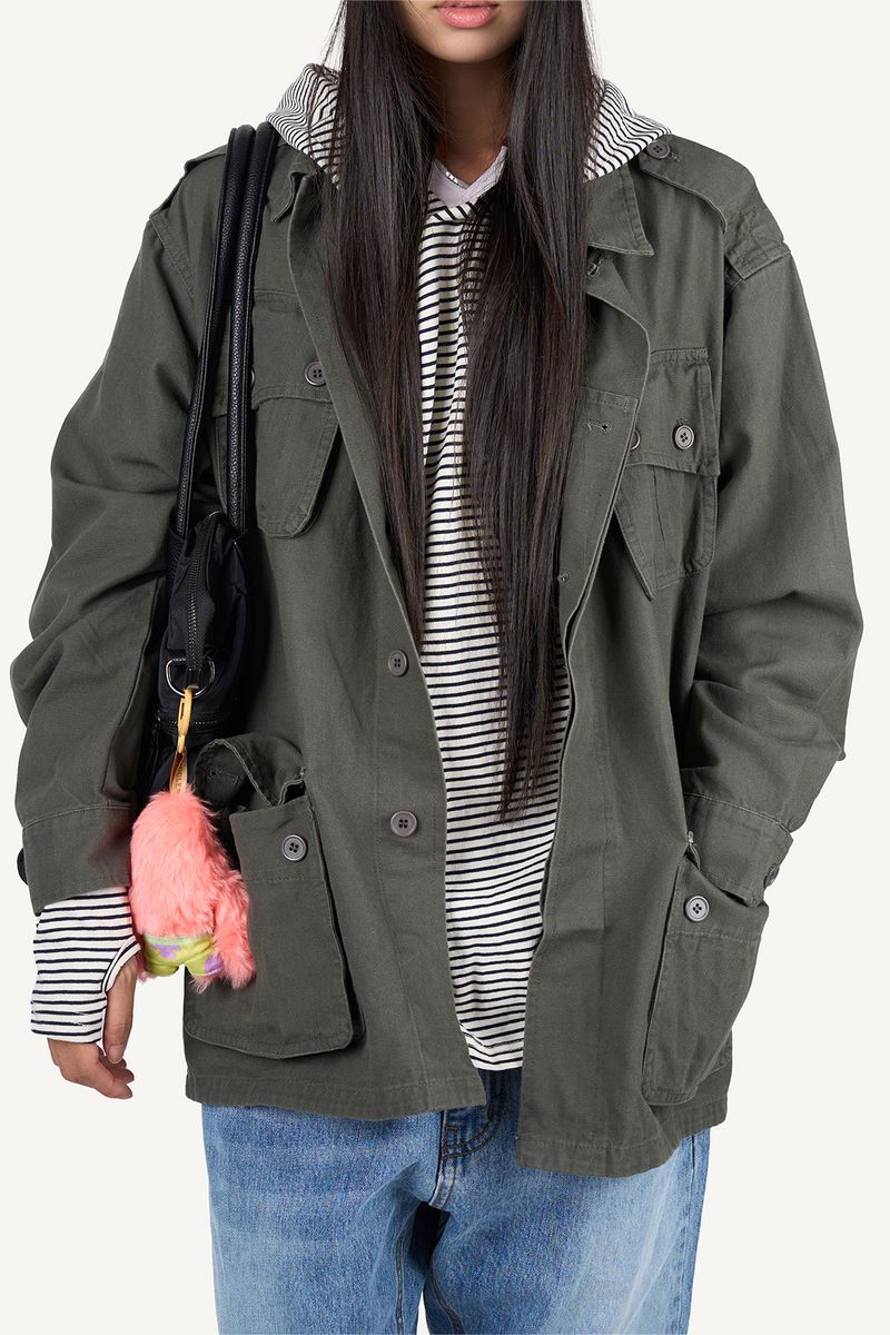 Washed Military Field Jacket