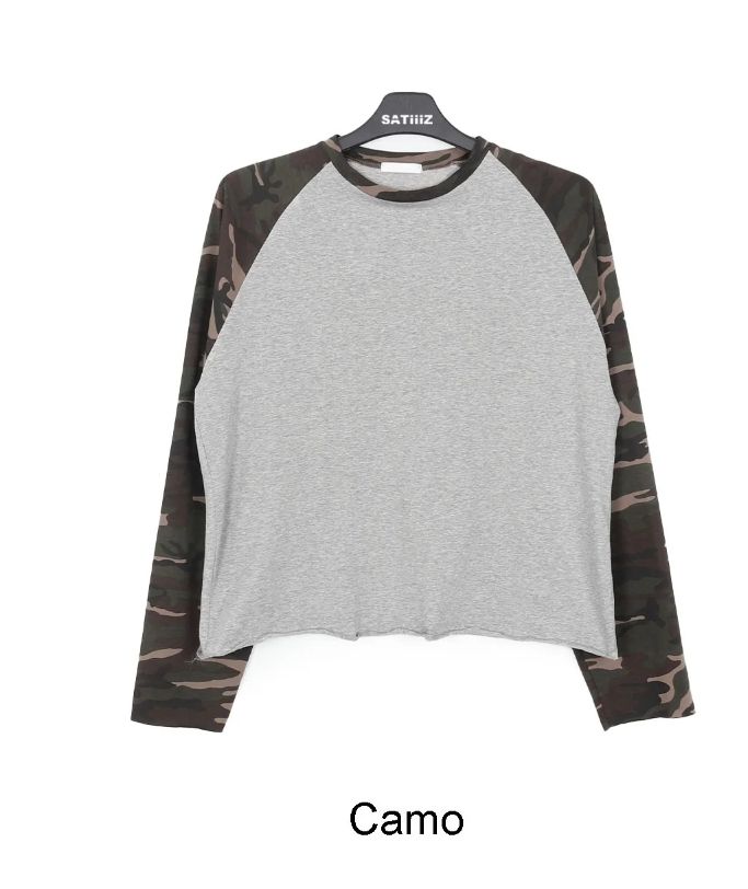 DIT Raglan Crop Long Sleeve Tee