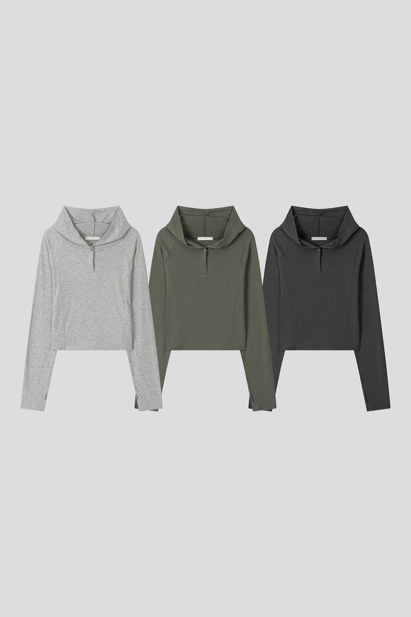 (W) ロジュ フーデッド トップ