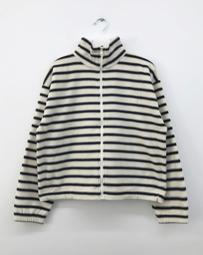 Hippo Stripe Fleece Zip-up (3color)