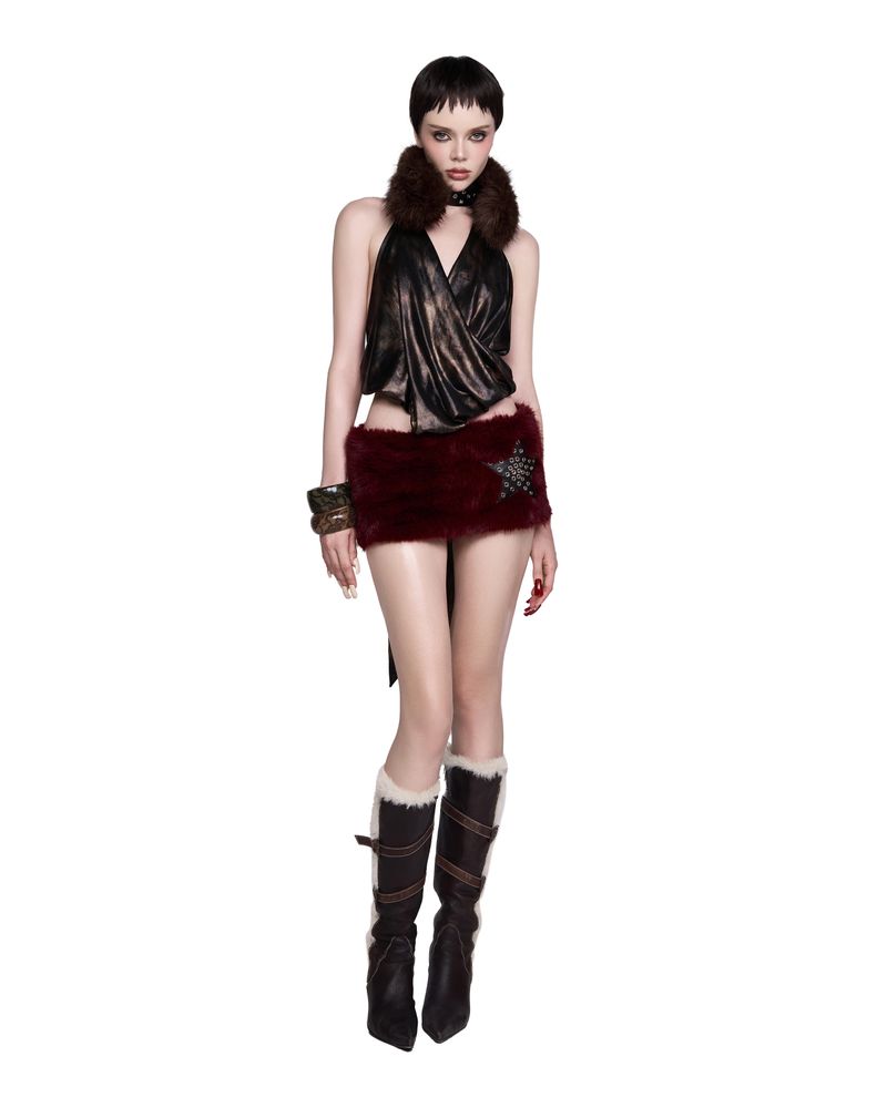 LABY SKIRT (WINE)