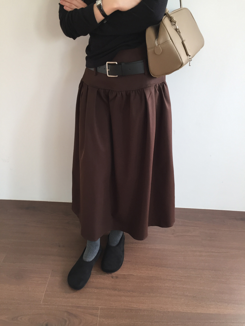 パイ ラウンドトゥ フラット シューズ (3color)
