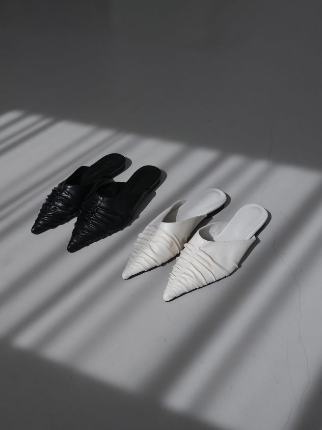 1220 Shirred Stiletto Mule (1cm)