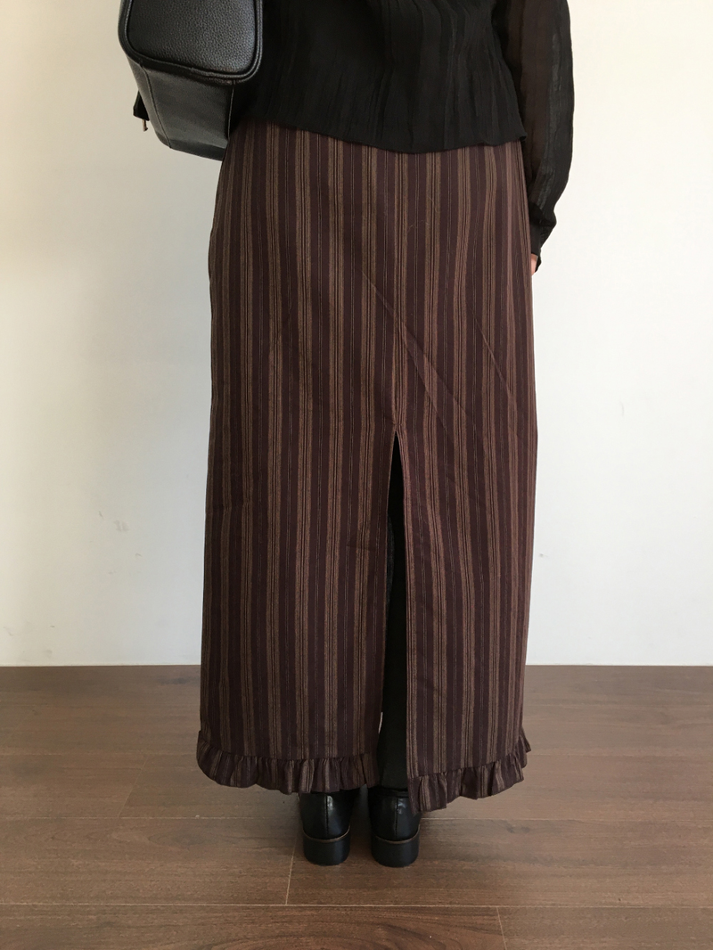 Cher frill long skirt (2color)