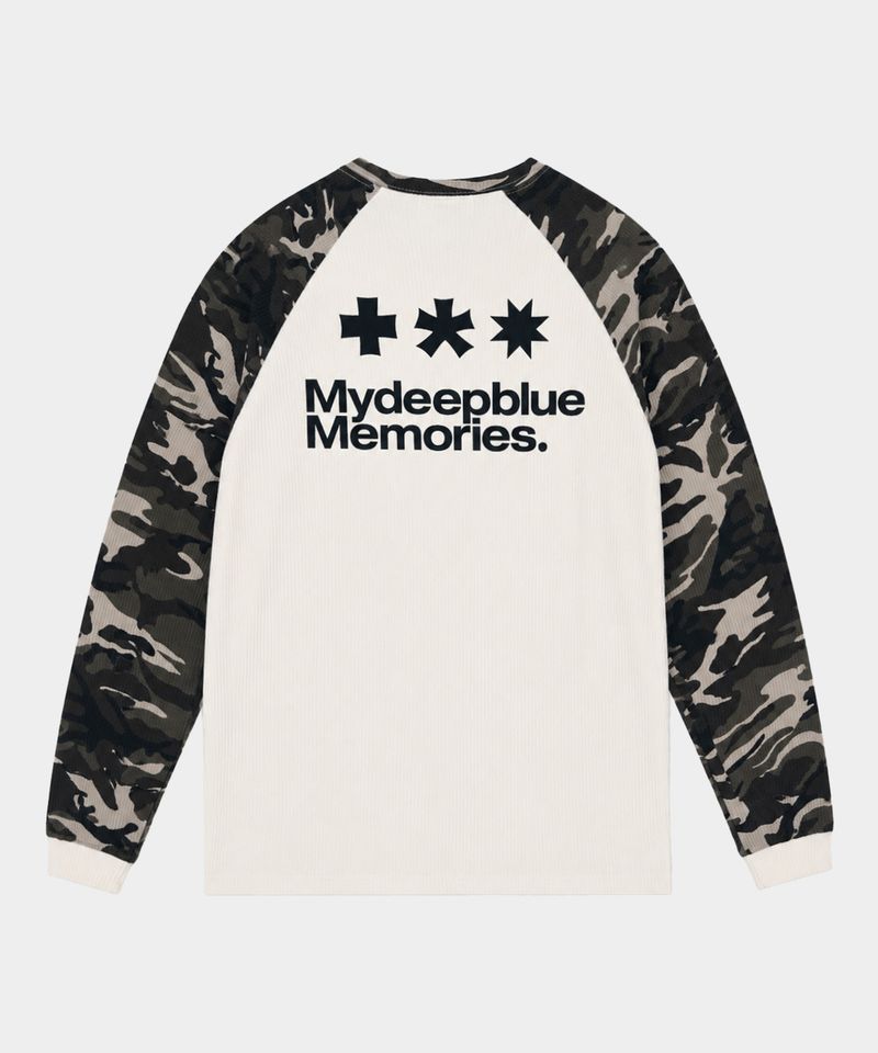 MM LOGO WAFFLE RAGLAN TEE(2 COLORS)