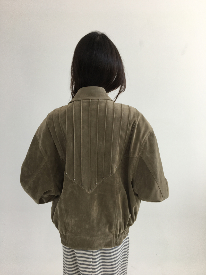 Western Suede Blouson (2color)