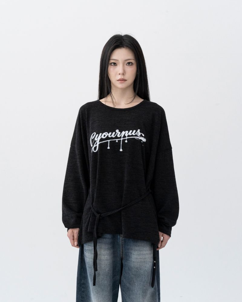 YOURNUS（ユアナス）の「26FW★ ベルテッドストラップルーズニット（トップス）」
