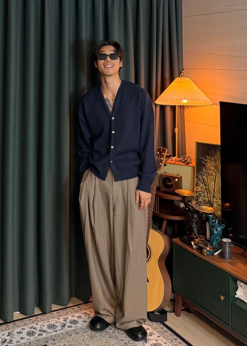 Modal Y-Neck Cardigan 6COLOR