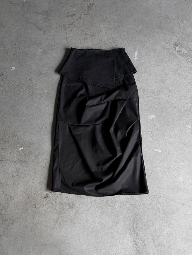 Lot Script Maxi Wrap Skirt