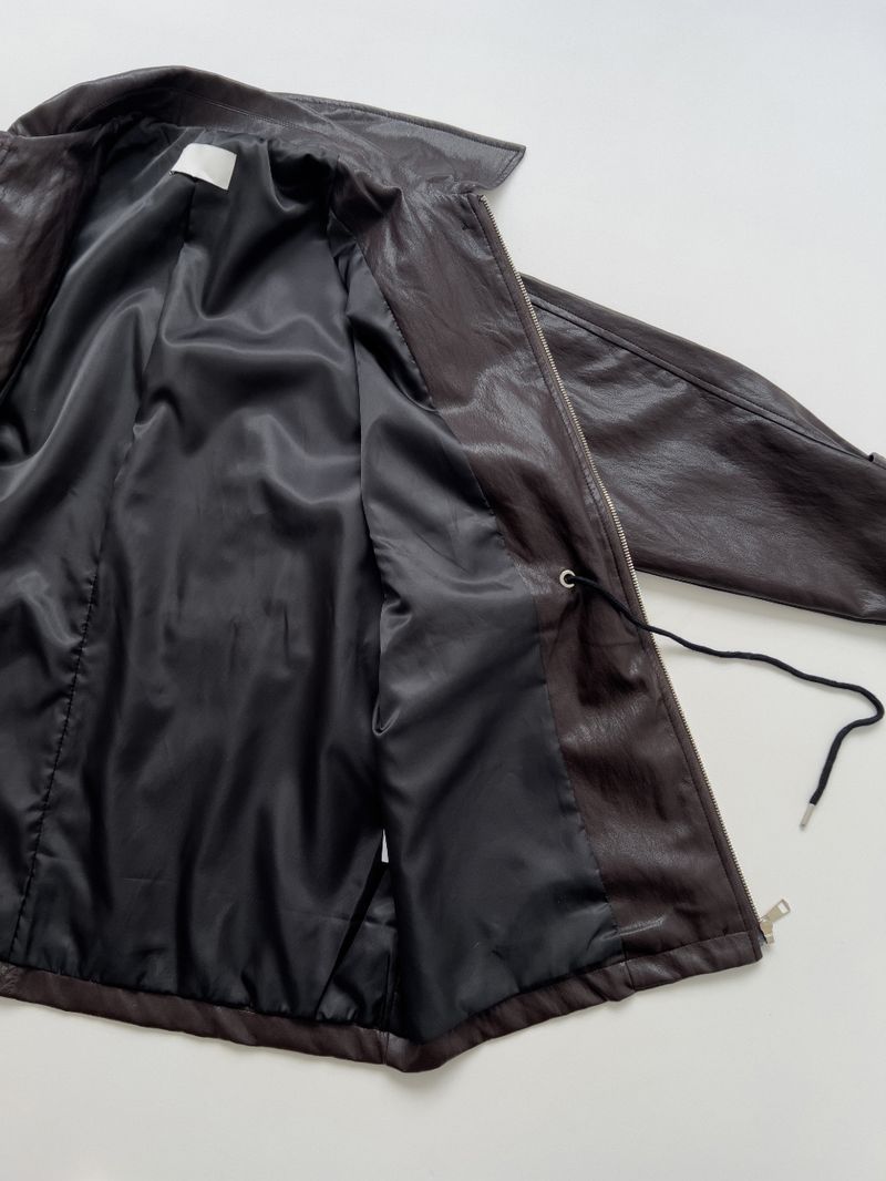 Eleanor Leather Safari Half Jacket