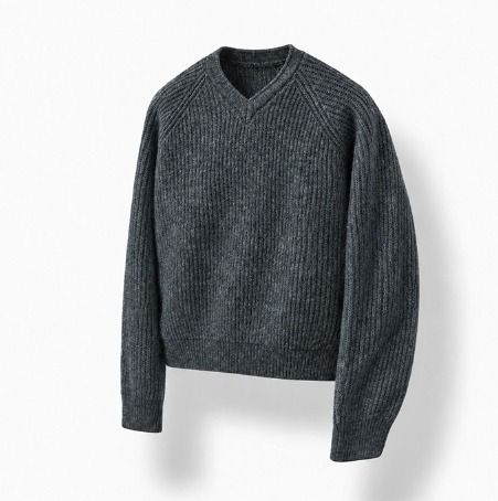 Claire V-neck Mohair Knit